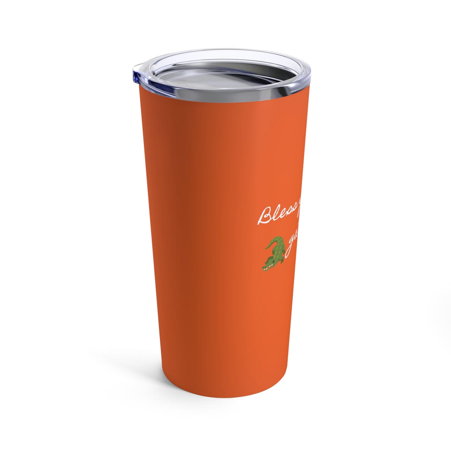 Bless your Gator heart tumbler - Orange