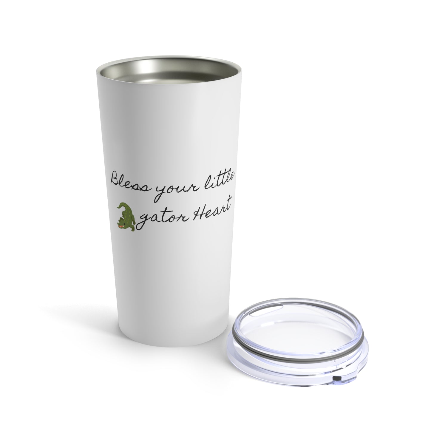 Bless your Gator heart tumbler - White