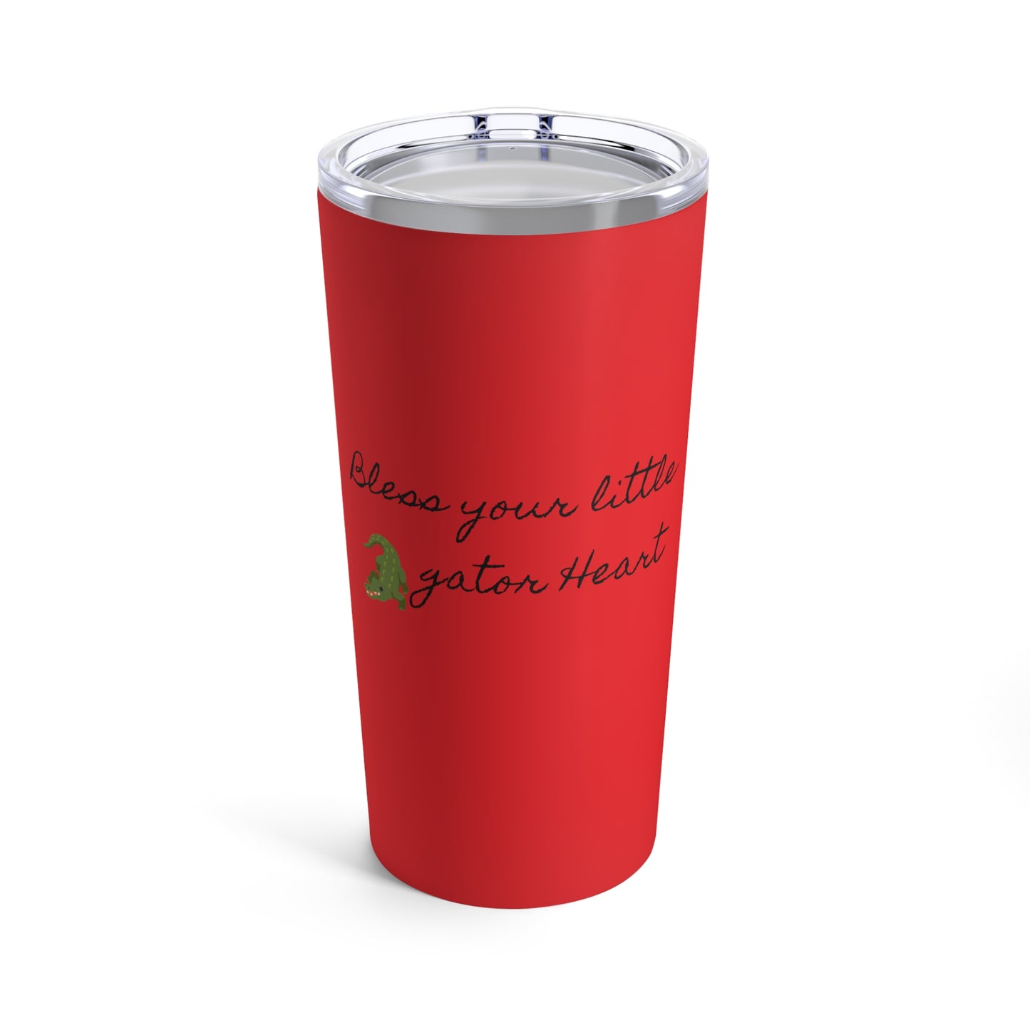 Bless your Gator heart tumbler - Red/Black