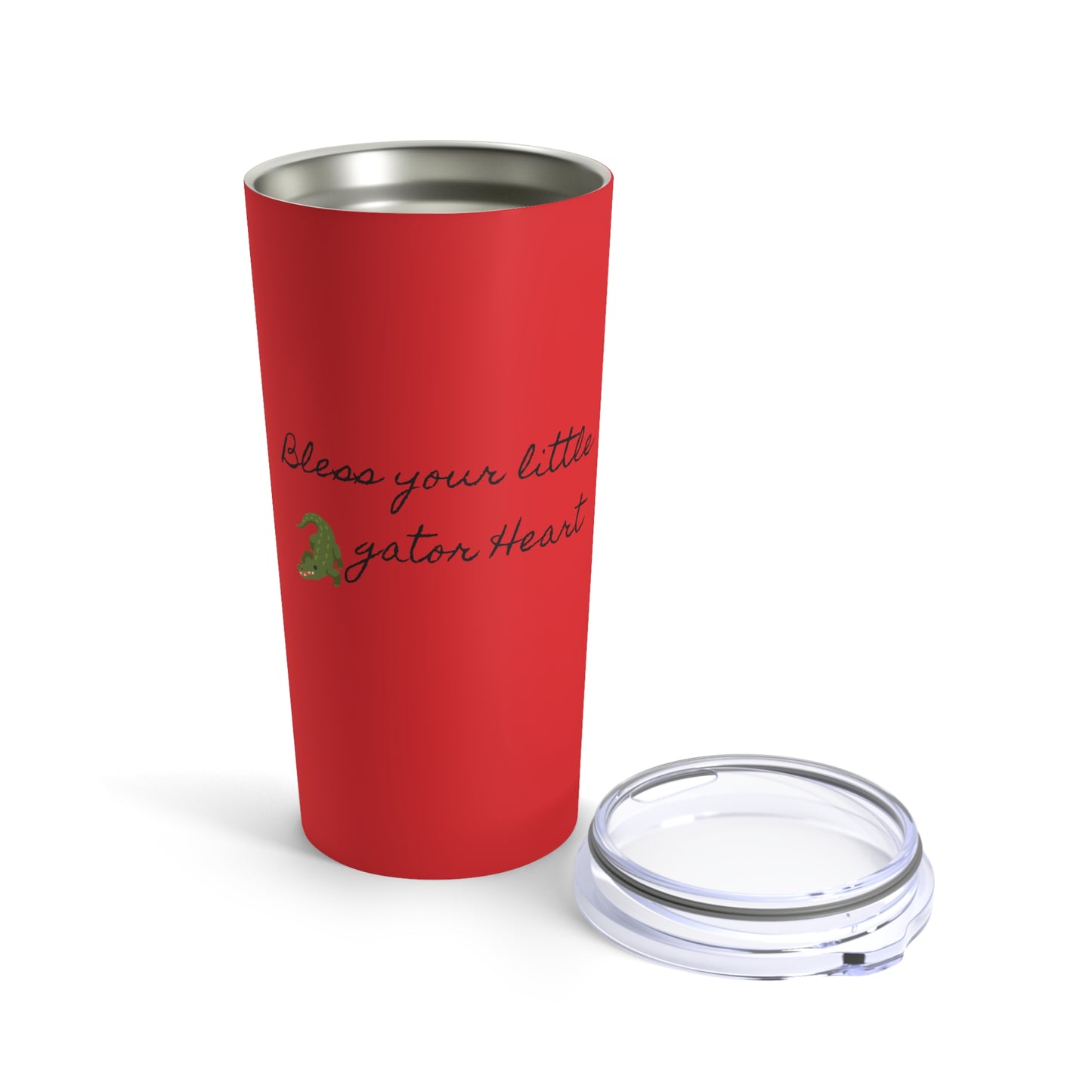 Bless your Gator heart tumbler - Red/Black