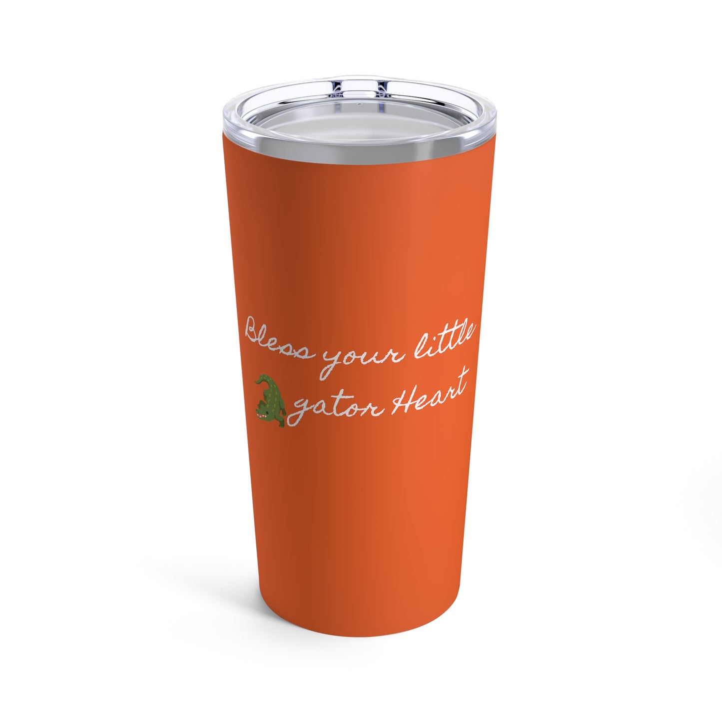Bless your Gator heart tumbler - Orange