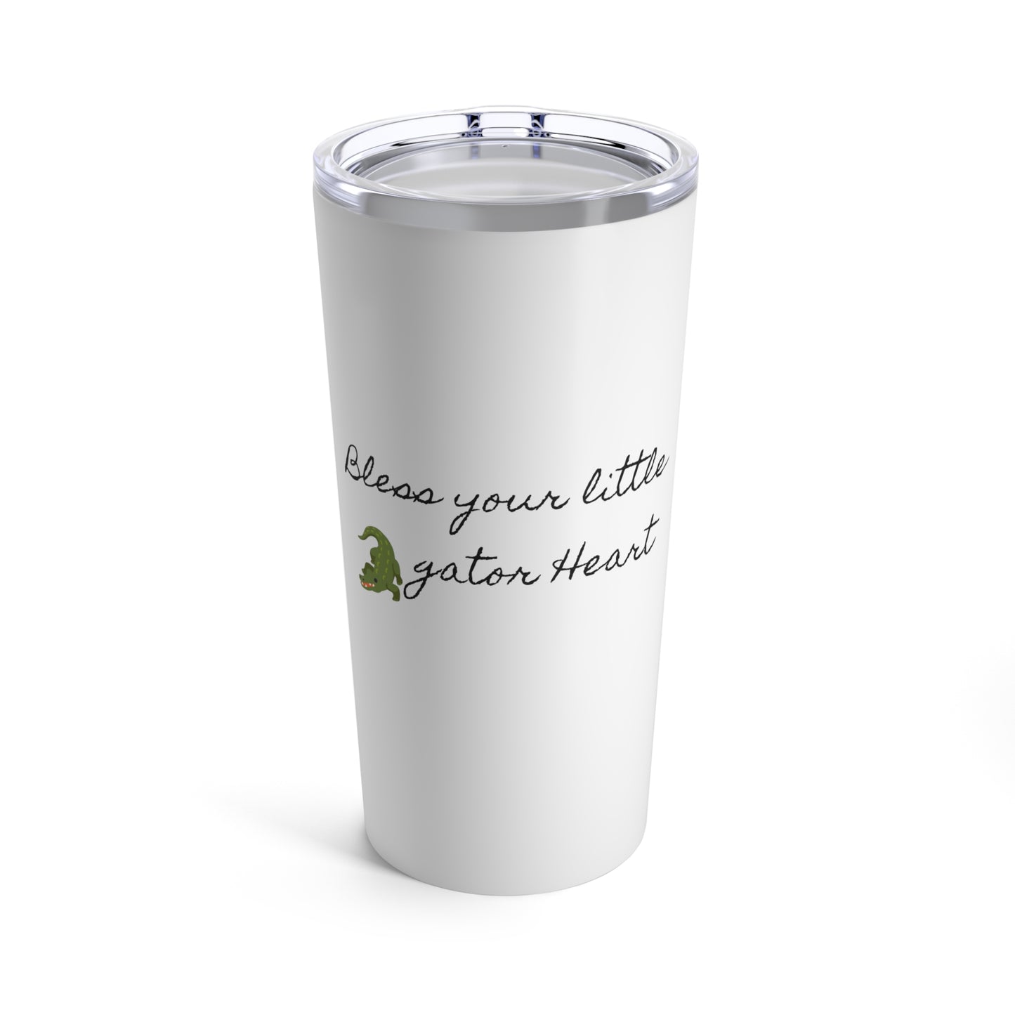 Bless your Gator heart tumbler - White